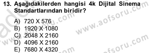 Yeni İletişim Teknolojileri Dersi 2013 - 2014 Yılı Tek Ders Sınav Soruları 13. Soru