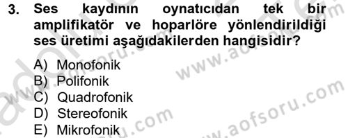 Yeni İletişim Teknolojileri Dersi 2013 - 2014 Yılı Tek Ders Sınav Soruları 3. Soru
