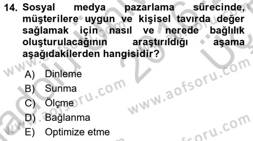 Yeni İletişim Teknolojileri Dersi 2016 - 2017 Yılı 3 Ders Sınav Soruları 14. Soru