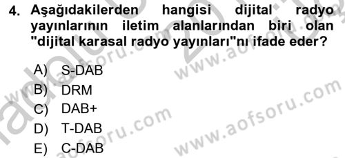 Yeni İletişim Teknolojileri Dersi 2016 - 2017 Yılı 3 Ders Sınav Soruları 4. Soru