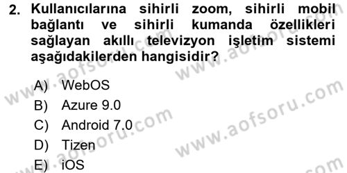 Yeni İletişim Teknolojileri Dersi 2016 - 2017 Yılı (Final) Dönem Sonu Sınav Soruları 2. Soru