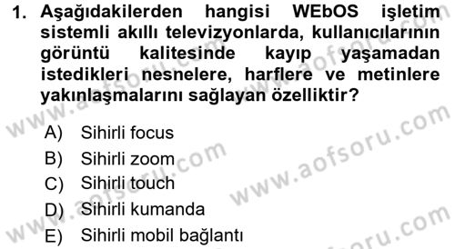 Yeni İletişim Teknolojileri Dersi 2017 - 2018 Yılı 3 Ders Sınav Soruları 1. Soru