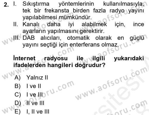 Yeni İletişim Teknolojileri Dersi 2017 - 2018 Yılı (Final) Dönem Sonu Sınav Soruları 2. Soru