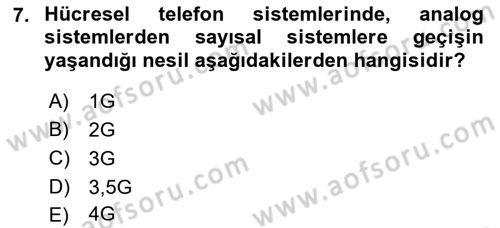 Yeni İletişim Teknolojileri Dersi 2018 - 2019 Yılı (Final) Dönem Sonu Sınav Soruları 7. Soru