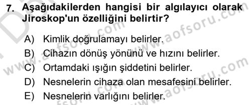 Yeni İletişim Teknolojileri Dersi 2021 - 2022 Yılı (Final) Dönem Sonu Sınavı 7. Soru