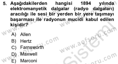 Yeni İletişim Teknolojileri Dersi 2021 - 2022 Yılı Yaz Okulu Sınav Soruları 5. Soru