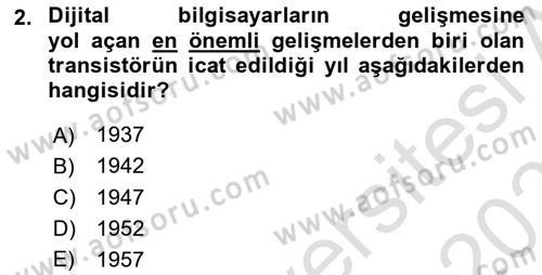 Yeni İletişim Teknolojileri Dersi 2023 - 2024 Yılı (Vize) Ara Sınav Soruları 2. Soru