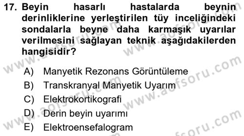 Yeni İletişim Teknolojileri Dersi 2023 - 2024 Yılı (Final) Dönem Sonu Sınav Soruları 17. Soru