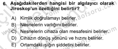 Yeni İletişim Teknolojileri Dersi 2023 - 2024 Yılı (Final) Dönem Sonu Sınav Soruları 6. Soru