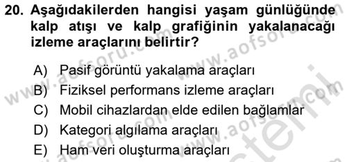 Yeni İletişim Teknolojileri Dersi 2023 - 2024 Yılı Yaz Okulu Sınavı 20. Soru