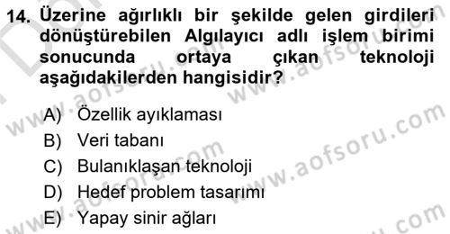 Yeni İletişim Teknolojileri Dersi 2024 - 2025 Yılı (Final) Dönem Sonu Sınav Soruları 14. Soru