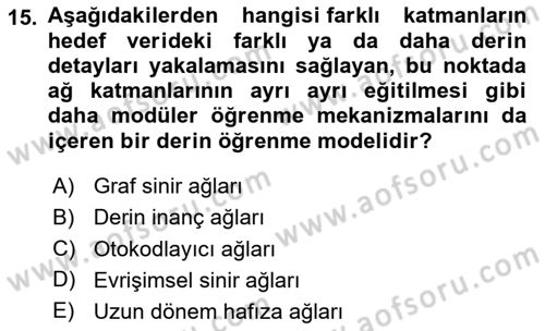 Yeni İletişim Teknolojileri Dersi 2024 - 2025 Yılı (Final) Dönem Sonu Sınav Soruları 15. Soru