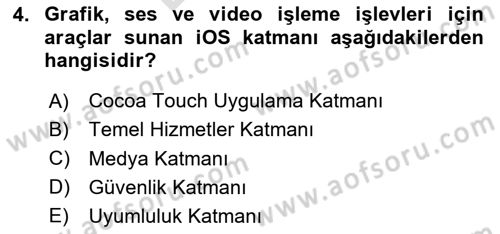 Yeni İletişim Teknolojileri Dersi 2024 - 2025 Yılı (Final) Dönem Sonu Sınav Soruları 4. Soru
