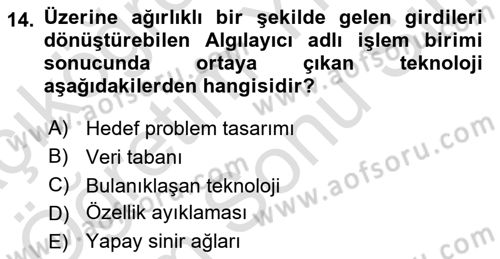 Yeni İletişim Teknolojileri Dersi 2025 - 2026 Yılı (Final) Dönem Sonu Sınav Soruları 14. Soru