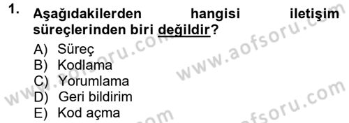 Halkla İlişkiler Ve İletişim Dersi 2012 - 2013 Yılı (Final) Dönem Sonu Sınav Soruları 1. Soru
