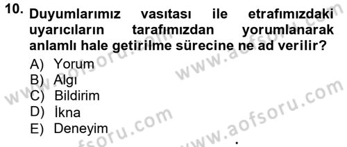 Halkla İlişkiler Ve İletişim Dersi 2012 - 2013 Yılı (Final) Dönem Sonu Sınav Soruları 10. Soru
