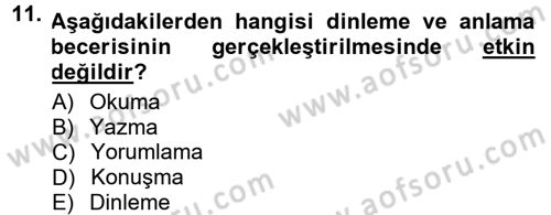 Halkla İlişkiler Ve İletişim Dersi 2012 - 2013 Yılı (Final) Dönem Sonu Sınav Soruları 11. Soru