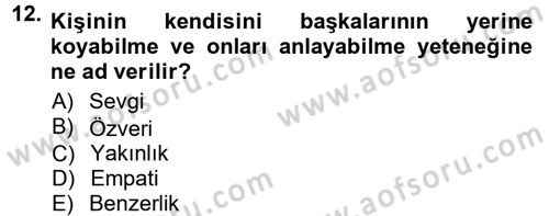 Halkla İlişkiler Ve İletişim Dersi 2012 - 2013 Yılı (Final) Dönem Sonu Sınav Soruları 12. Soru