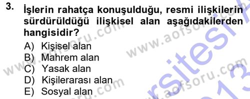 Halkla İlişkiler Ve İletişim Dersi 2012 - 2013 Yılı (Final) Dönem Sonu Sınav Soruları 3. Soru