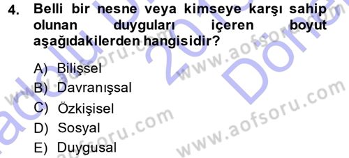 Halkla İlişkiler Ve İletişim Dersi 2013 - 2014 Yılı (Final) Dönem Sonu Sınavı 4. Soru