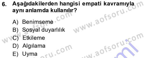 Halkla İlişkiler Ve İletişim Dersi 2013 - 2014 Yılı (Final) Dönem Sonu Sınav Soruları 6. Soru