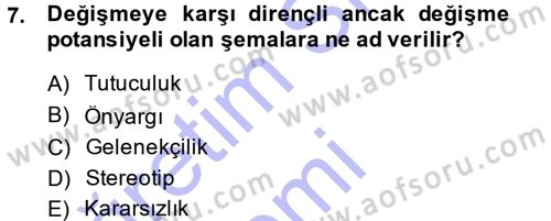 Halkla İlişkiler Ve İletişim Dersi 2013 - 2014 Yılı (Final) Dönem Sonu Sınav Soruları 7. Soru
