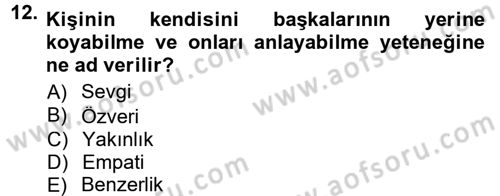 Halkla İlişkiler Ve İletişim Dersi 2014 - 2015 Yılı (Final) Dönem Sonu Sınav Soruları 12. Soru