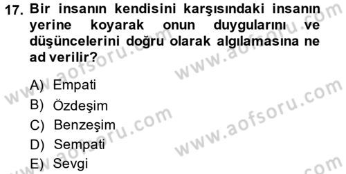 Halkla İlişkiler Ve İletişim Dersi 2014 - 2015 Yılı Tek Ders Sınav Soruları 17. Soru