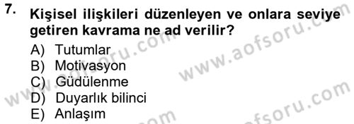 Halkla İlişkiler Ve İletişim Dersi 2014 - 2015 Yılı Tek Ders Sınav Soruları 7. Soru