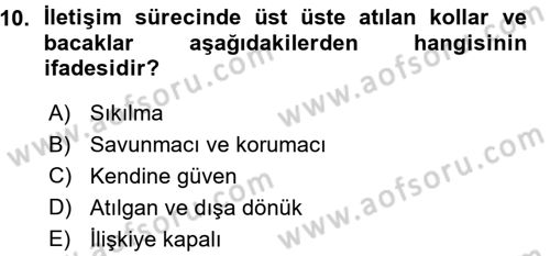 Halkla İlişkiler Ve İletişim Dersi 2015 - 2016 Yılı (Vize) Ara Sınav Soruları 10. Soru