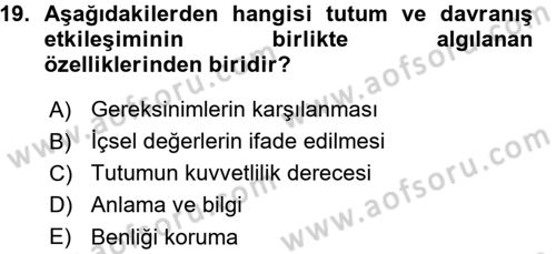 Halkla İlişkiler Ve İletişim Dersi Ara Sınavı Deneme Sınav Soruları 19. Soru