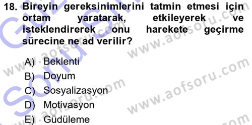 Halkla İlişkiler Ve İletişim Dersi 2015 - 2016 Yılı (Final) Dönem Sonu Sınav Soruları 18. Soru