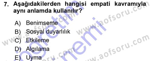 Halkla İlişkiler Ve İletişim Dersi 2015 - 2016 Yılı (Final) Dönem Sonu Sınav Soruları 7. Soru