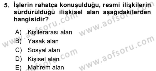 Halkla İlişkiler Ve İletişim Dersi 2016 - 2017 Yılı 3 Ders Sınav Soruları 5. Soru