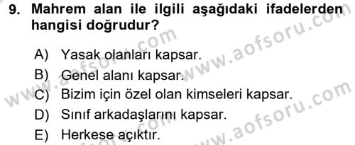 Halkla İlişkiler Ve İletişim Dersi Ara Sınavı Deneme Sınav Soruları 9. Soru