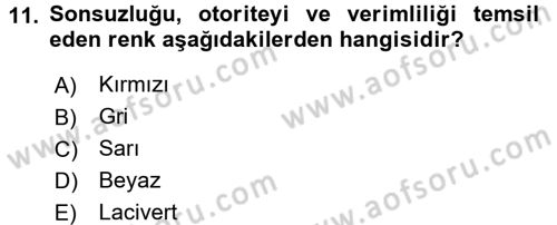 Halkla İlişkiler Ve İletişim Dersi 2016 - 2017 Yılı (Final) Dönem Sonu Sınav Soruları 11. Soru