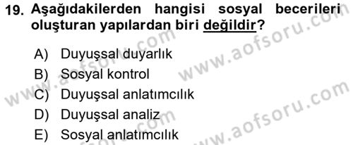 Halkla İlişkiler Ve İletişim Dersi 2016 - 2017 Yılı (Final) Dönem Sonu Sınav Soruları 19. Soru