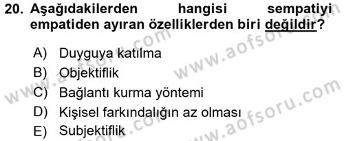 Halkla İlişkiler Ve İletişim Dersi 2016 - 2017 Yılı (Final) Dönem Sonu Sınav Soruları 20. Soru