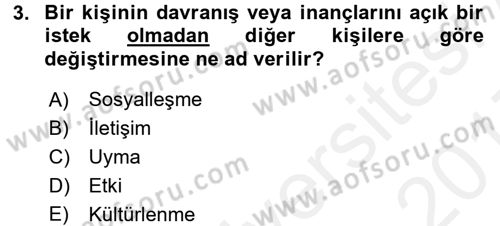 Halkla İlişkiler Ve İletişim Dersi 2016 - 2017 Yılı (Final) Dönem Sonu Sınav Soruları 3. Soru
