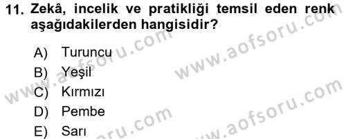 Halkla İlişkiler Ve İletişim Dersi 2017 - 2018 Yılı 3 Ders Sınavı 11. Soru