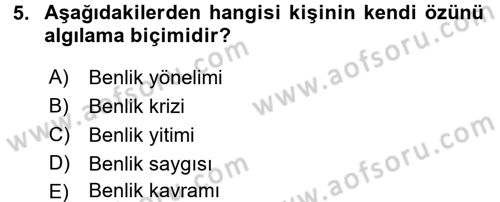 Halkla İlişkiler Ve İletişim Dersi 2017 - 2018 Yılı 3 Ders Sınavı 5. Soru