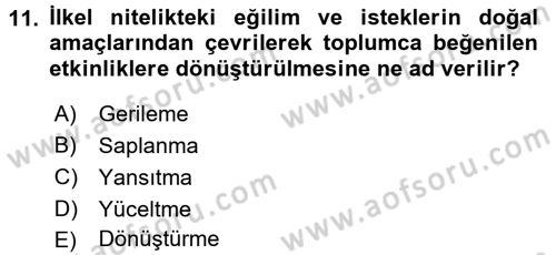 Halkla İlişkiler Ve İletişim Dersi Ara Sınavı Deneme Sınav Soruları 11. Soru