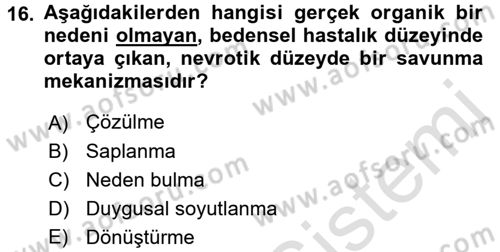 Halkla İlişkiler Ve İletişim Dersi 2017 - 2018 Yılı (Vize) Ara Sınav Soruları 16. Soru