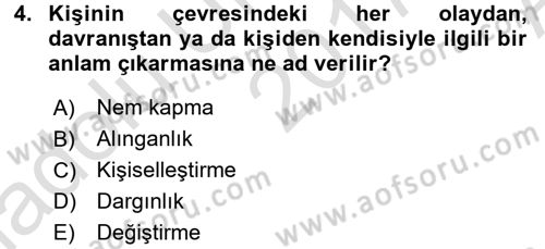 Halkla İlişkiler Ve İletişim Dersi Ara Sınavı Deneme Sınav Soruları 4. Soru