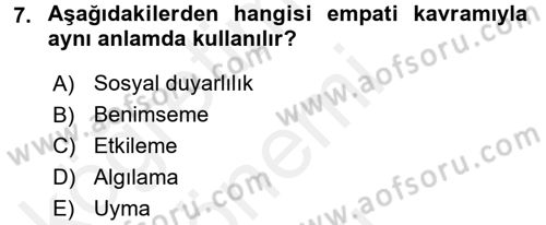 Halkla İlişkiler Ve İletişim Dersi 2017 - 2018 Yılı (Final) Dönem Sonu Sınav Soruları 7. Soru