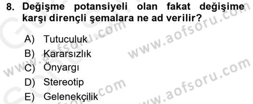 Halkla İlişkiler Ve İletişim Dersi 2017 - 2018 Yılı (Final) Dönem Sonu Sınav Soruları 8. Soru