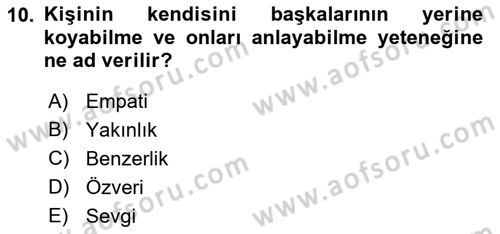 Halkla İlişkiler Ve İletişim Dersi 2018 - 2019 Yılı 3 Ders Sınav Soruları 10. Soru