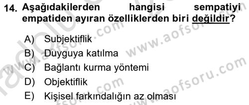 Halkla İlişkiler Ve İletişim Dersi 2018 - 2019 Yılı 3 Ders Sınav Soruları 14. Soru