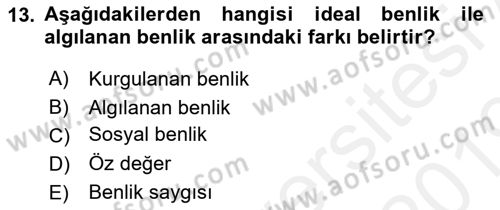 Halkla İlişkiler Ve İletişim Dersi Ara Sınavı Deneme Sınav Soruları 13. Soru
