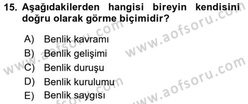 Halkla İlişkiler Ve İletişim Dersi Ara Sınavı Deneme Sınav Soruları 15. Soru